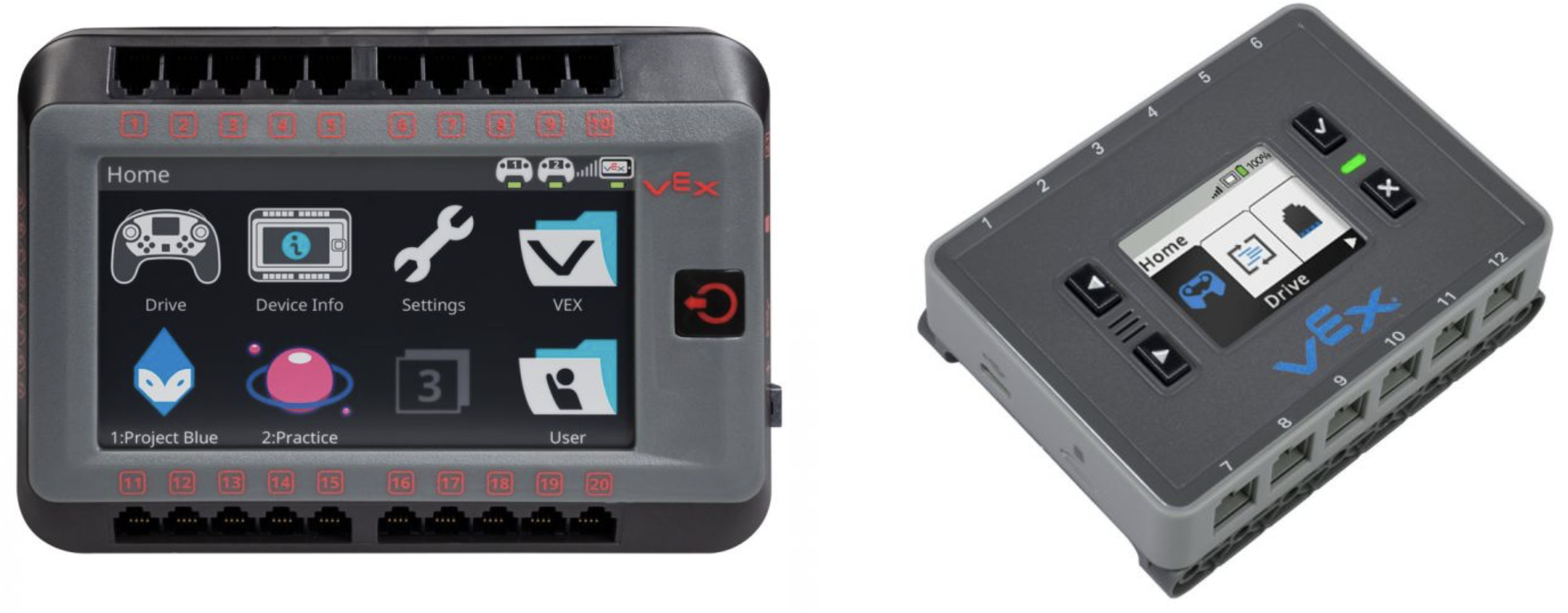 ภาพหน้าจอของแหล่งข้อมูลการศึกษาเกี่ยวกับหุ่นยนต์ VEX ซึ่งแสดงข้อมูลสำคัญและคำแนะนำสำหรับผู้เริ่มต้นในส่วน "เริ่มต้นที่นี่" โดยได้รับการออกแบบมาเพื่อช่วยให้ผู้ใช้ใหม่สามารถใช้งานแพลตฟอร์มได้อย่างมีประสิทธิภาพ