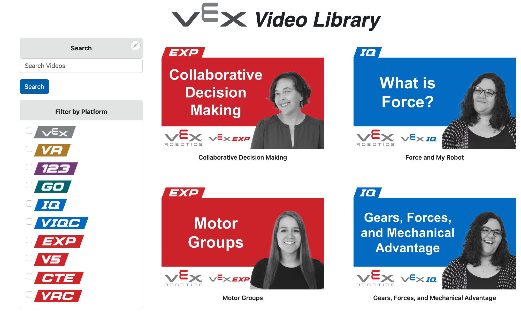 Ilustrasi yang menggambarkan langkah-langkah untuk memulai dengan sumber daya pendidikan VEX, menampilkan ikon dan teks yang memandu pengguna melalui proses pengaturan awal.