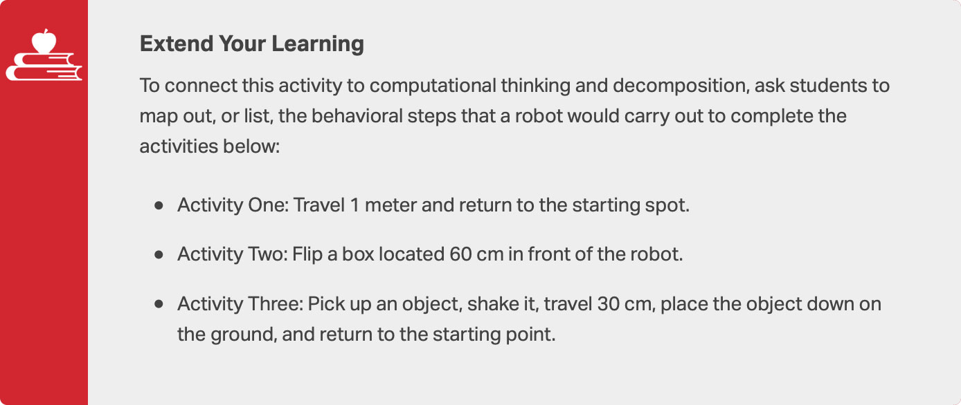 Screenshot di un'interfaccia di programmazione VEX V5, che mostra vari blocchi di codifica e opzioni per l'insegnamento di concetti di robotica in un contesto educativo.