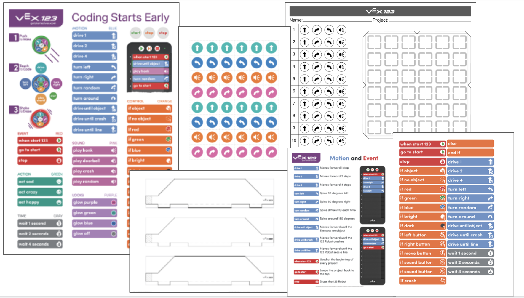 Un environnement de classe avec des élèves engagés dans des activités d'apprentissage pratiques, présentant des outils pédagogiques et un travail collaboratif, mettant l'accent sur des méthodes d'enseignement interactives dans le contexte des ressources pédagogiques VEX.