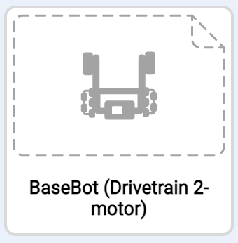 BaseBot Drivetrain 2 motor örnek projesi küçük resmi.