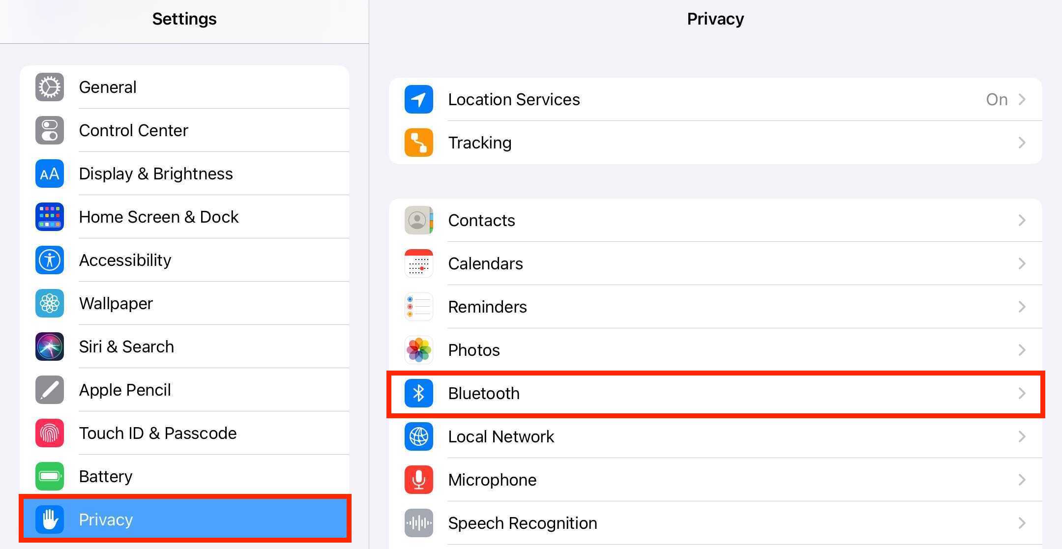 プライバシー設定とデバイスの接続に関連するアイコンとテキストを備えた、Bluetooth 接続の問題のトラブルシューティング手順を示すイラスト。