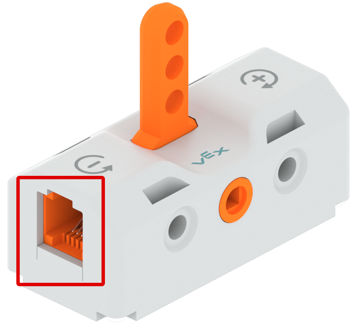 ബാറ്ററി പോർട്ട് ചുവന്ന ബോക്സിൽ ഹൈലൈറ്റ് ചെയ്തിട്ടുള്ള സ്വിച്ച് പീസ്.