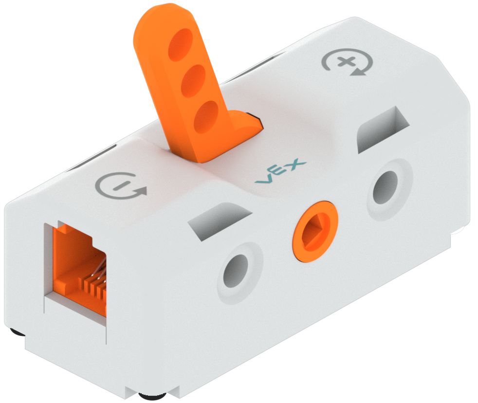 Chuyển đổi bộ phận có cần gạt sang vị trí đảo ngược được đánh dấu bằng dấu trừ.