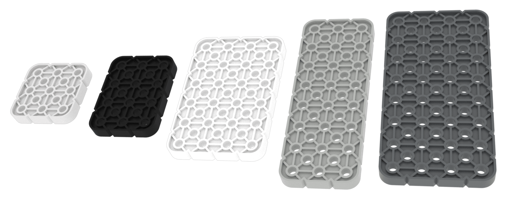 Schéma de toutes les pièces de la plaque du kit VEX GO.