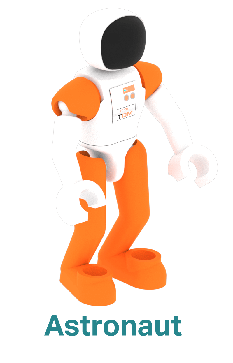 Astronautas iš VEX GO rinkinio.