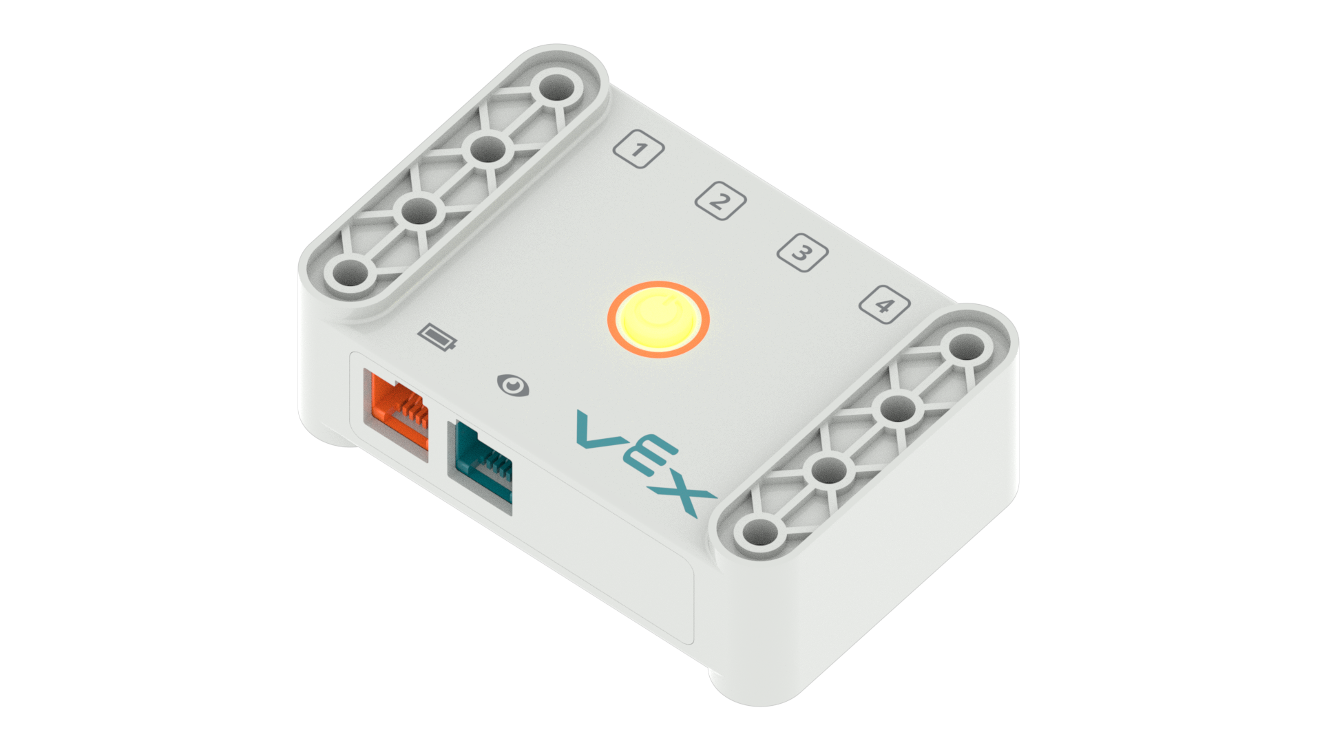 GO Brain con la luz indicadora volviéndose amarilla para demostrar que se ha localizado.