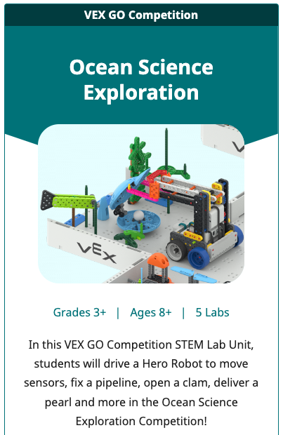സമുദ്ര ശാസ്ത്ര പര്യവേഷണ യൂണിറ്റിനായുള്ള GO STEM ലാബ് യൂണിറ്റ് ടൈൽ.
