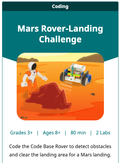 GO STEM Lab Unit lapka a Mars Rover Landing Challenge Unithoz.