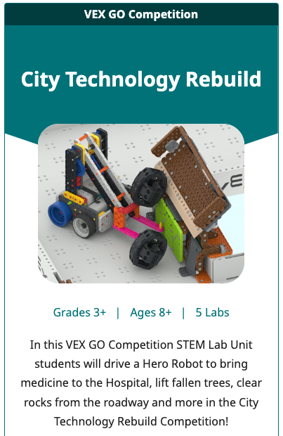 Плитка лабораторного блока GO STEM для блока реконструкции городских технологий.
