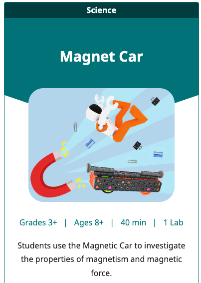 Плитка GO STEM Lab Unit для Magnet Car Unit.