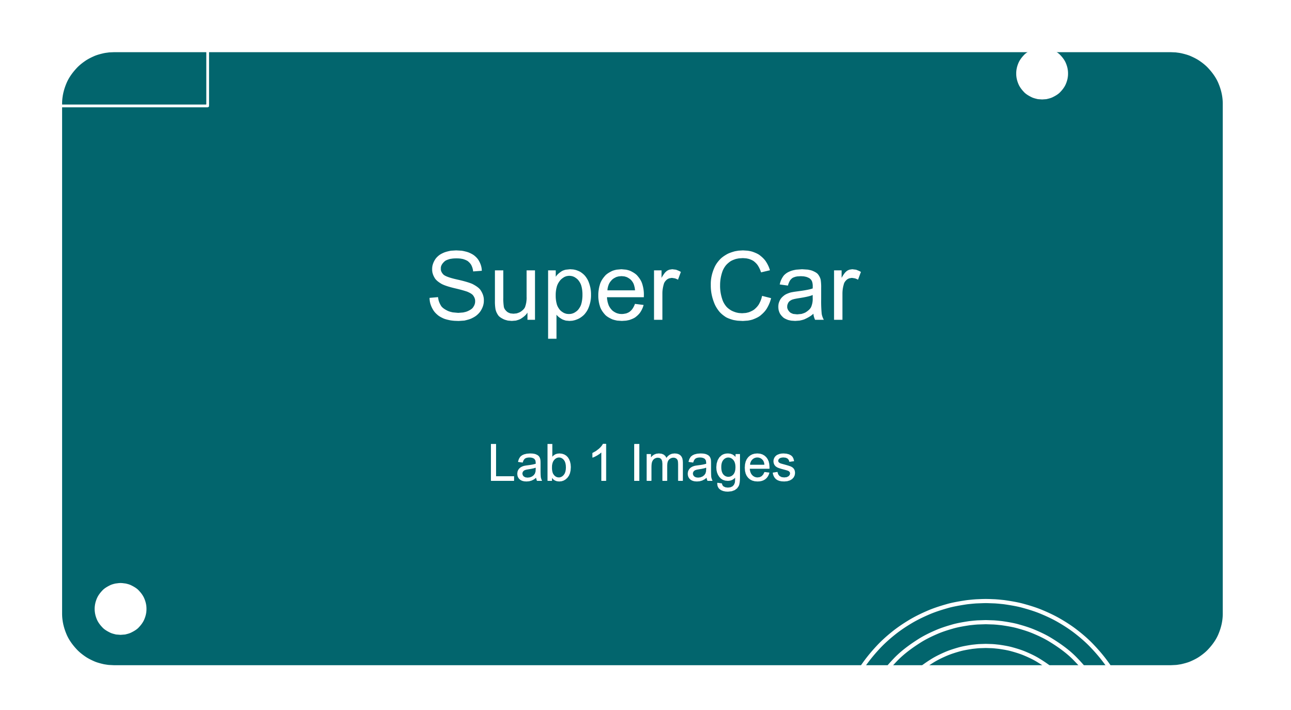 Laboratorinės vaizdų skaidrių demonstracijos miniatiūra su užrašu „Super automobilis – 1 laboratorijos vaizdai“.