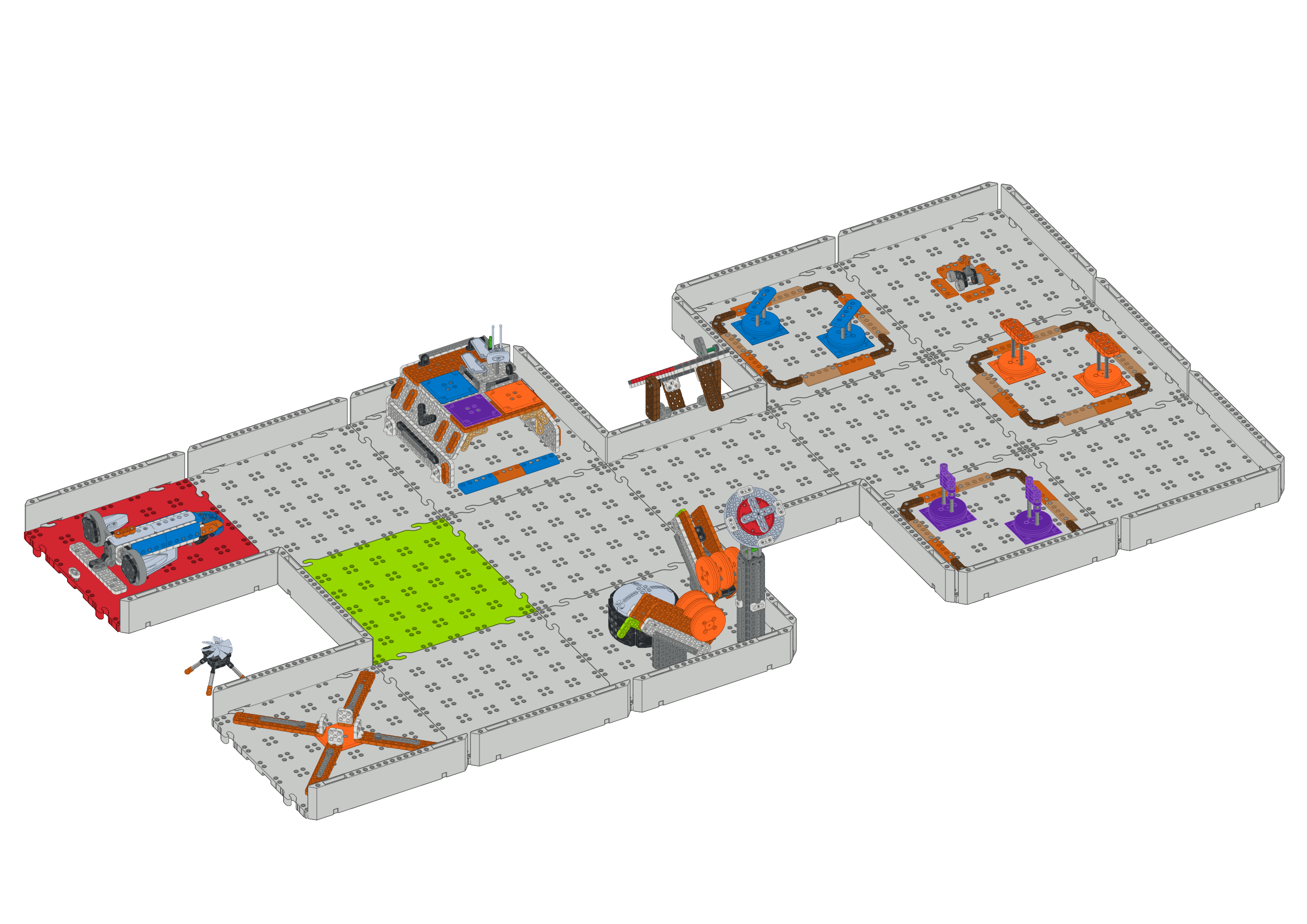 A Mars matematikai expedíció 4. szakaszának versenymezőjének szögletes nézete.