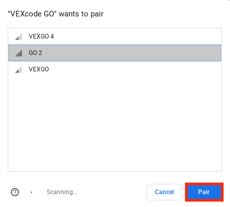 Откроется диалоговое окно для выбора GO Brain для подключения. Выбран один мозг и подсвечена кнопка «Соединить».
