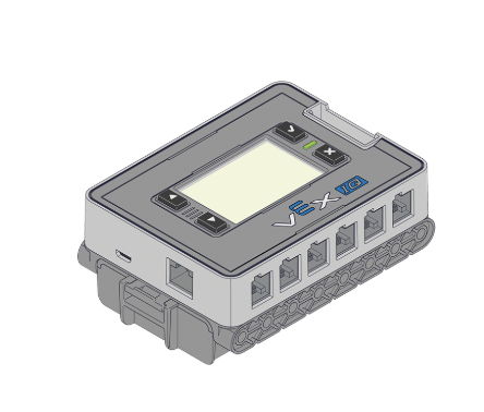 IQ Brain ar pievienotu akumulatoru.