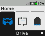 สมองทำงานด้วยหน้าจอที่แสดงเมนู Home