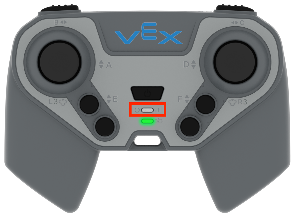 IQ-Controller (2. Generation) mit hervorgehobener Power-LED.