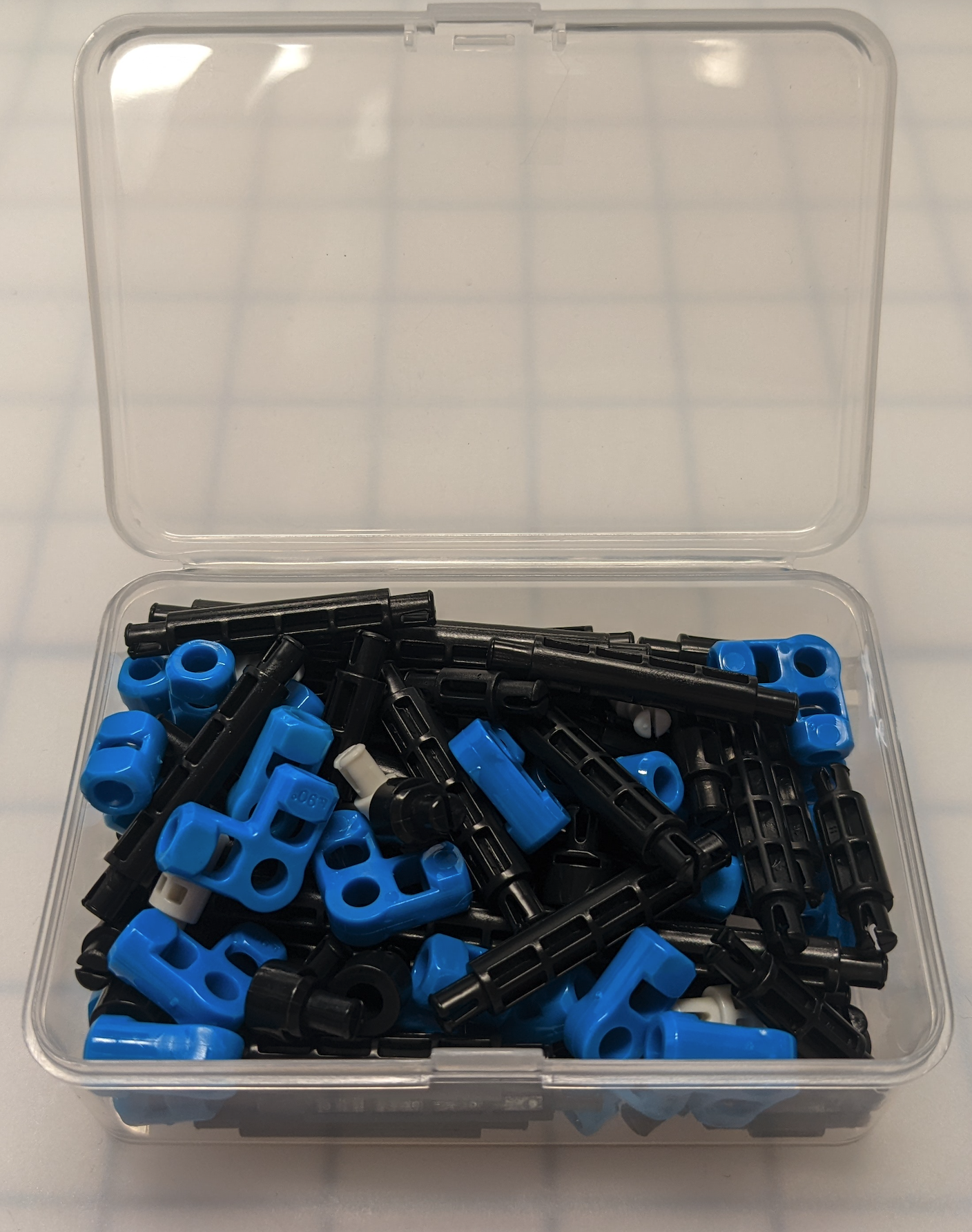 Estuche de joyas con separadores adicionales, extensores de separador y conectores de separador.