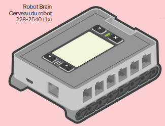 Pieza de cerebro robótico VEX IQ (1.ª generación).