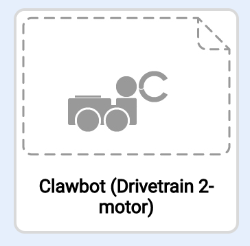 ภาพย่อของโครงการตัวอย่างมอเตอร์ Clawbot Drivetrain 2