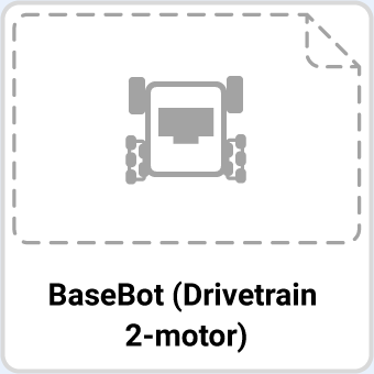 Миниатюра проекта примера двигателя BaseBot Drivetrain 2.