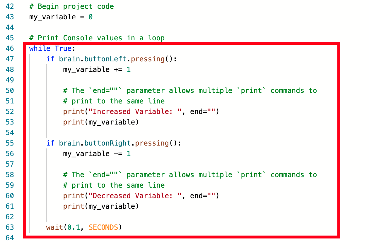 VEX IQ के लिए पायथन प्रोग्रामिंग वातावरण को दर्शाने वाला आरेख, कोडिंग के माध्यम से रोबोटिक्स सीखने में शिक्षकों और छात्रों की सहायता के लिए प्रमुख विशेषताओं और घटकों को प्रदर्शित करता है।