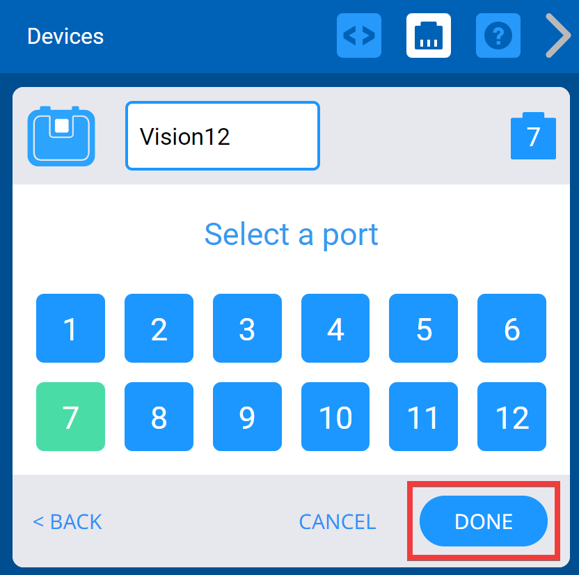 VEX IQ रोबोटिक्स प्लेटफॉर्म के लिए रोबोट विन्यास को दर्शाने वाला आरेख, शैक्षिक रोबोटिक्स परियोजनाओं के लिए प्रमुख घटकों और उनकी व्यवस्था को प्रदर्शित करता है।