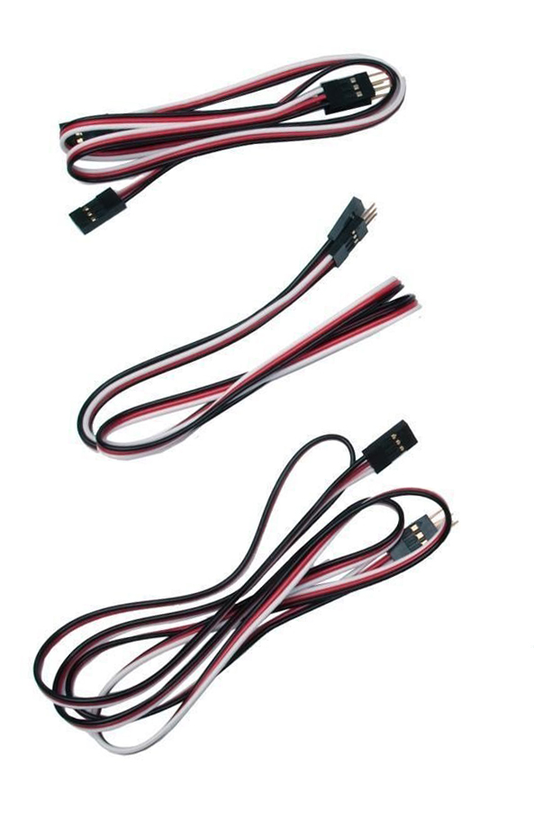 Diagrama que muestra varios cables V5 con etiquetas que indican sus tipos y especificaciones, ilustrando las conexiones y la compatibilidad para los sistemas de robótica VEX.