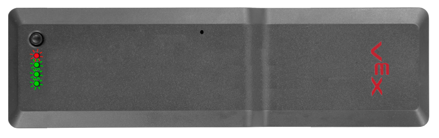 Diagramma che illustra i passaggi per risolvere il problema di tutti i LED lampeggianti su un dispositivo V5, evidenziando i componenti chiave e le azioni da intraprendere.