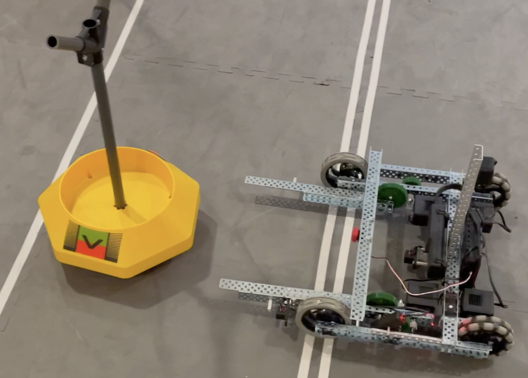 Diagram dat de opstelling en aansluiting van V5-sensoren illustreert, met gelabelde componenten en bedrading voor een correcte integratie in roboticaprojecten.