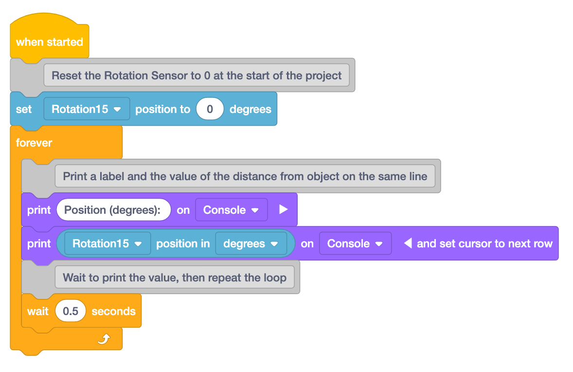 Diagrama que ilustra la configuración y las conexiones de los sensores V5, mostrando varios tipos de sensores y su ubicación en un sistema robótico.