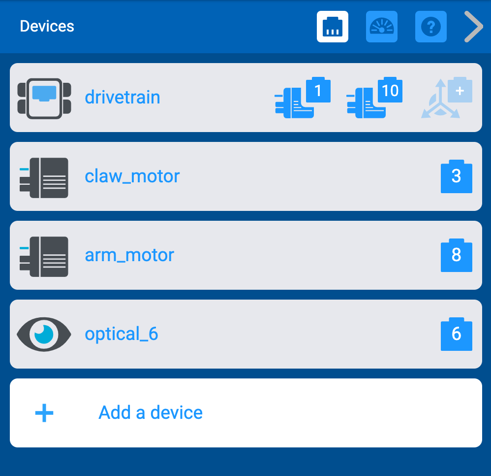 Diagramma che illustra la configurazione e l'utilizzo dei sensori V5, con collegamenti e tipologie di sensori per funzionalità robotiche avanzate.