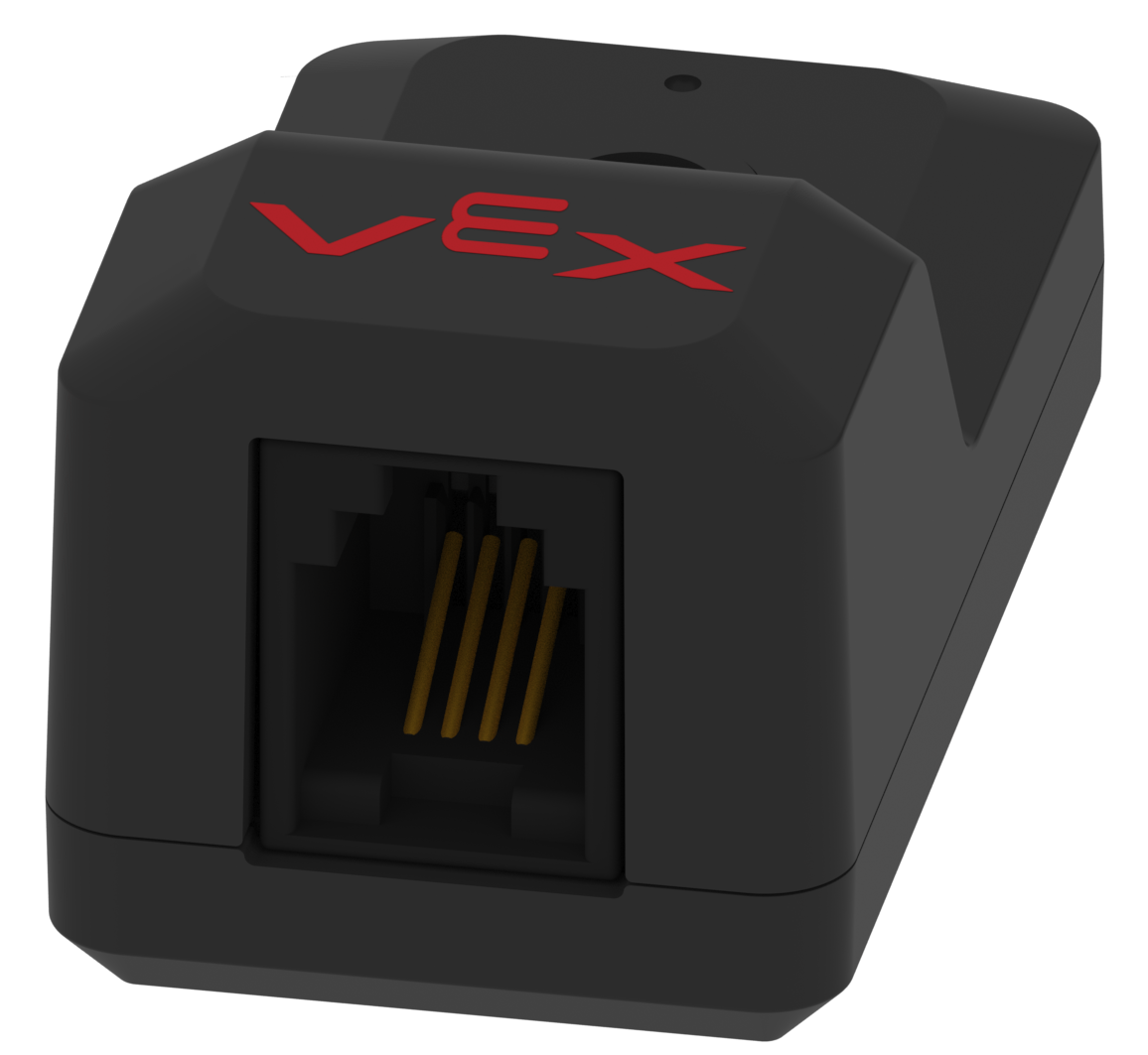 Seite des V5-Trägheitssensors mit abgebildetem Smart Port.