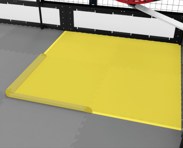 Schema van een V5-wedstrijdrobot met de onderdelen en ontwerpkenmerken, en een illustratie van de structuur en functionaliteit die relevant zijn voor VEX-roboticawedstrijden.