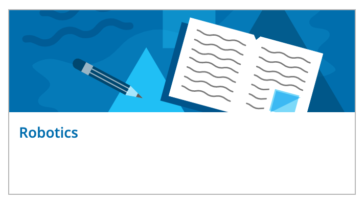 Imagem em mosaico do curso VEXcode VR mostrando o ambiente de programação on-line projetado para aprender conceitos de codificação com um robô virtual, apresentando uma interface de codificação baseada em blocos e opções baseadas em texto para usuários avançados.