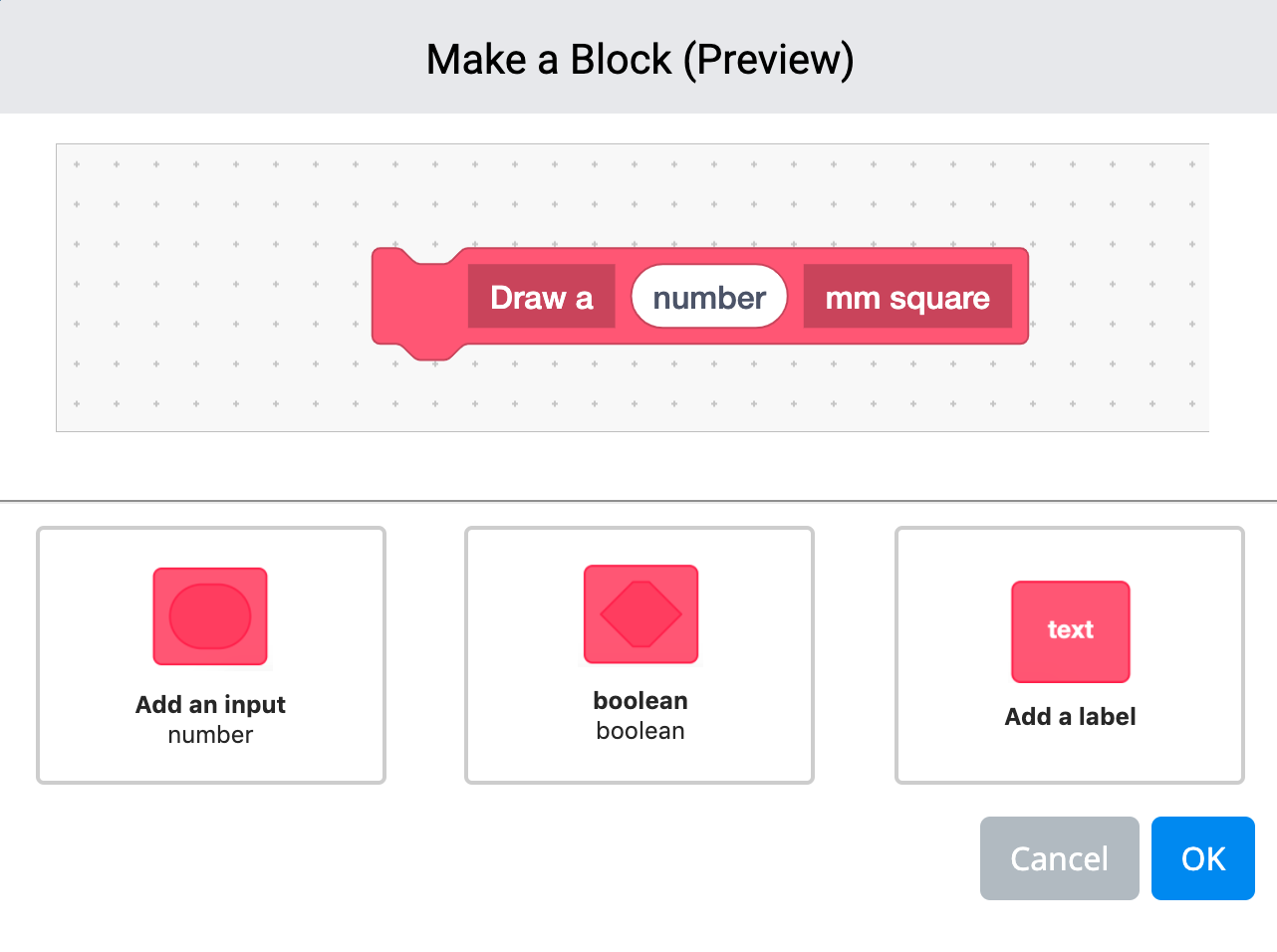 Captura de pantalla que ilustra la combinación de campos de entrada y etiquetas en VEXcode VR, mostrando la interfaz de codificación basada en bloques diseñada para enseñar conceptos de codificación y principios de robótica en un entorno educativo.