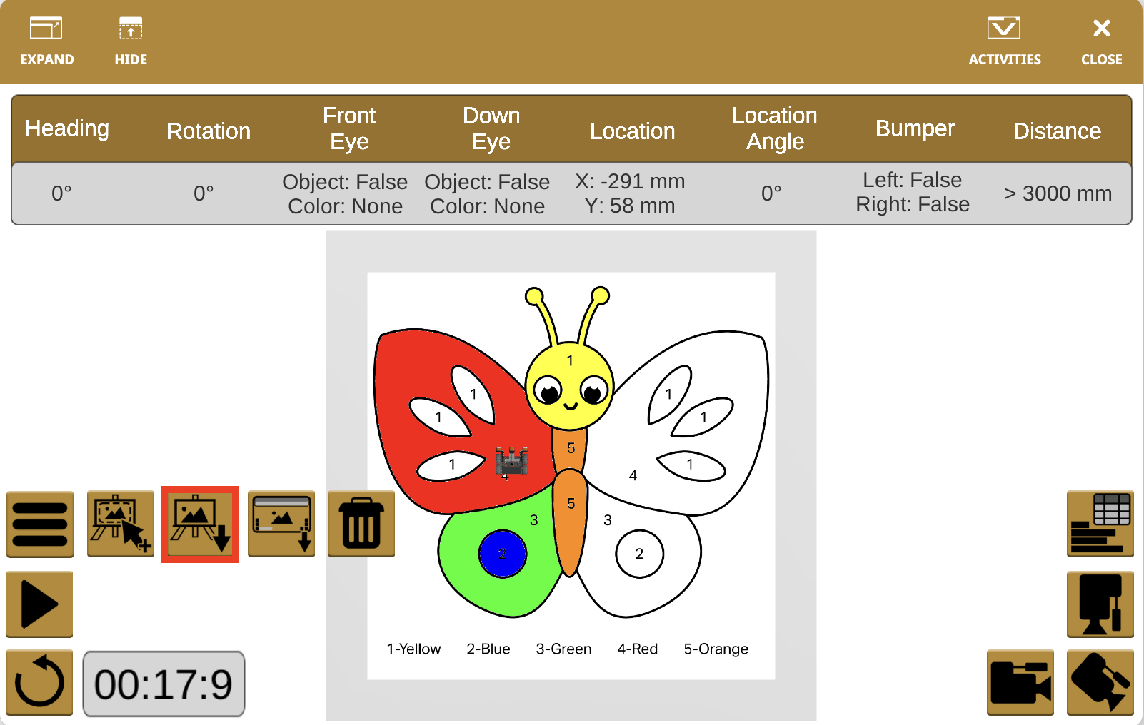 Snímek obrazovky rozhraní VEXcode VR zobrazující část Playground Features, zdůrazňující blokové kódovací prostředí a nástroje pro programování virtuálního robota, které jsou navrženy tak, aby zlepšily vzdělání STEM a dovednosti v oblasti kódování.