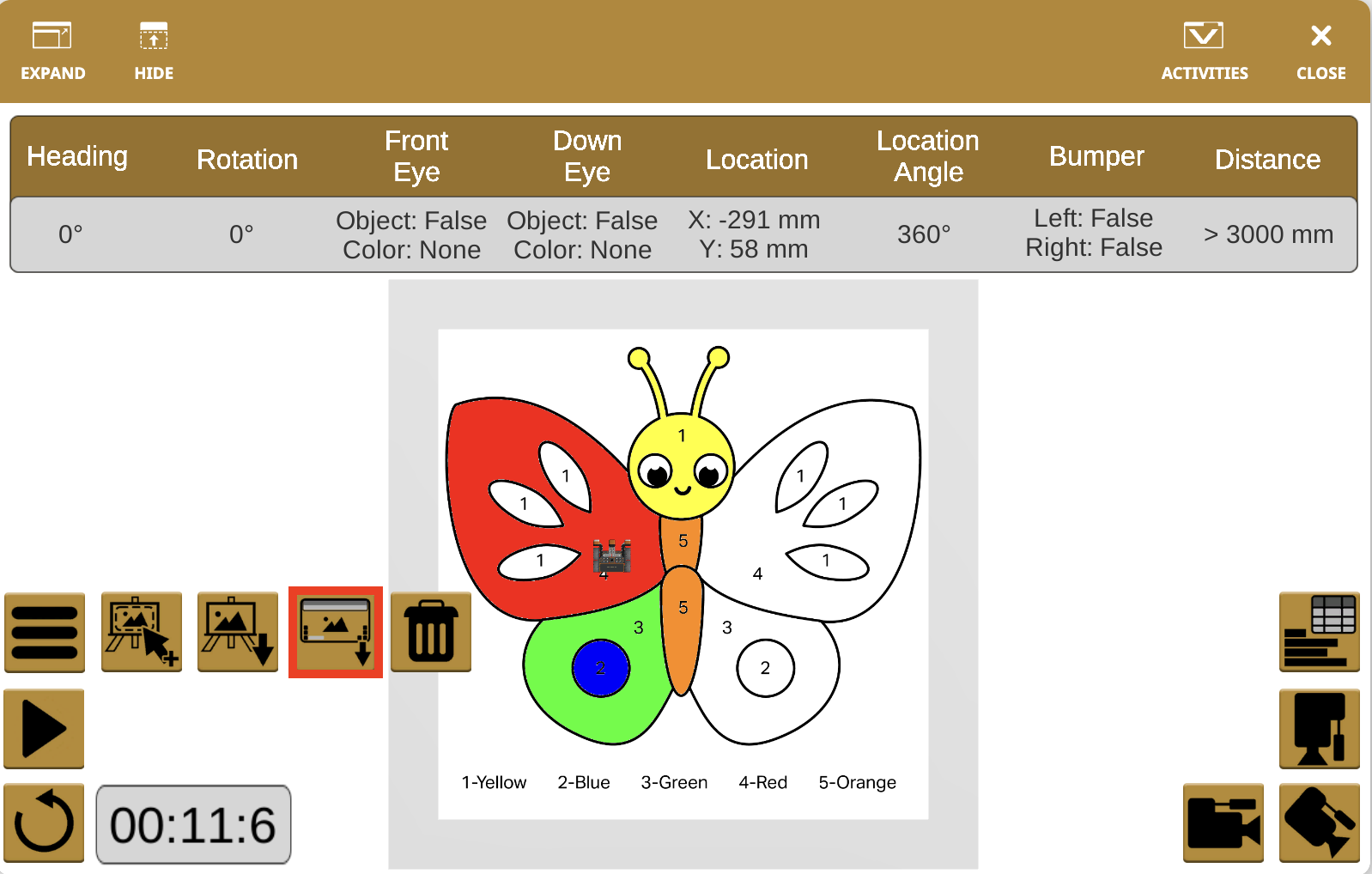 Screenshot der VEXcode VR-Spielplatzoberfläche, der verschiedene Codierungsblöcke und Tools zum Programmieren eines virtuellen Roboters zeigt und Funktionen hervorhebt, die sowohl für Anfänger als auch für Fortgeschrittene im MINT-Bildungskontext entwickelt wurden.