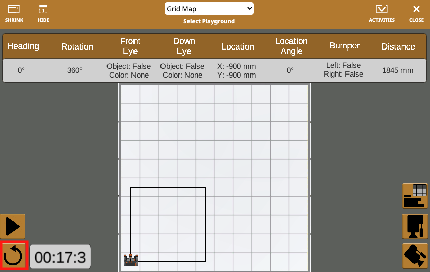 VEXcode VR প্লেগ্রাউন্ড ইন্টারফেসের স্ক্রিনশট, একটি ভার্চুয়াল রোবট প্রোগ্রামিং করার জন্য উপলব্ধ বিভিন্ন কোডিং ব্লক এবং সরঞ্জামগুলি প্রদর্শন করে, STEM শিক্ষা এবং কোডিং ধারণাগুলিকে সমর্থন করে এমন বৈশিষ্ট্যগুলিকে হাইলাইট করে৷