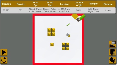 VEXcode VR রোবট বৈশিষ্ট্যগুলির চিত্র, ভার্চুয়াল রোবটের নকশা এবং উপাদানগুলি প্রদর্শন করে, STEM শেখার শিক্ষাগত উদ্দেশ্যে এর প্রোগ্রামিং ক্ষমতাগুলিকে হাইলাইট করে৷
