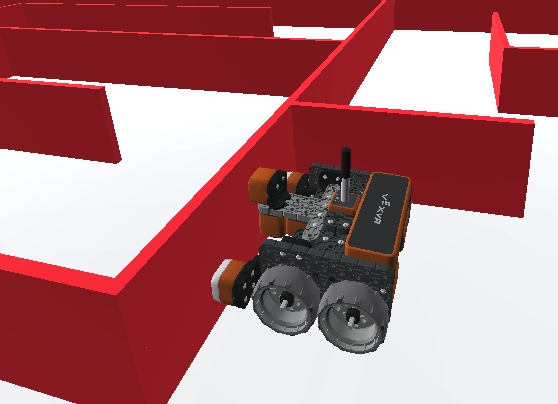 Sơ đồ minh họa các tính năng của robot VEXcode VR, làm nổi bật các thành phần như cảm biến, bánh xe và giao diện lập trình, được thiết kế để nâng cao khả năng học lập trình và robot cho học sinh và nhà giáo dục.