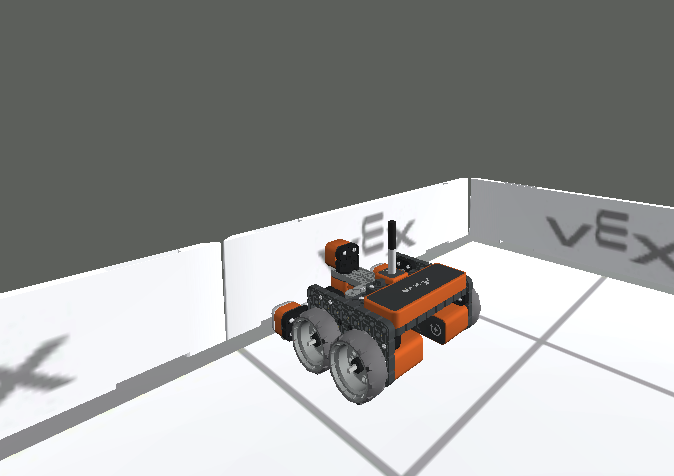 Diagramme présentant les fonctionnalités du robot VEXcode VR, mettant en évidence ses capacités en programmation, simulation et applications éducatives pour l'apprentissage STEM.