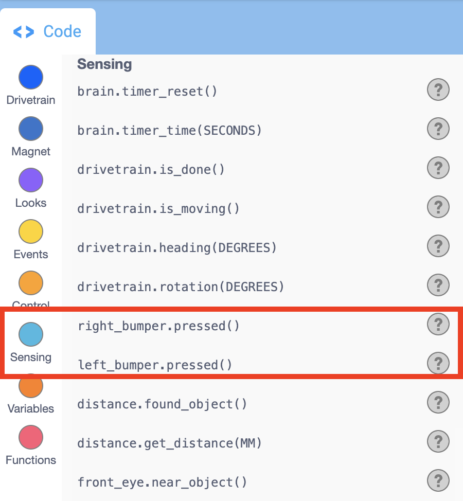 Diagrama ilustrando os recursos do robô VEXcode VR, destacando seus componentes e capacidades em um ambiente de programação virtual para fins educacionais.