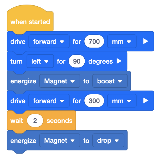 Diagrama ilustrando os recursos do robô VEXcode VR, mostrando seu design, sensores e recursos em um ambiente de programação on-line para aprender conceitos de codificação.