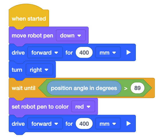 Diagramma che illustra le caratteristiche del robot VEXcode VR, evidenziandone le capacità e i componenti nel contesto di un ambiente di programmazione online per l'apprendimento di concetti di codifica.