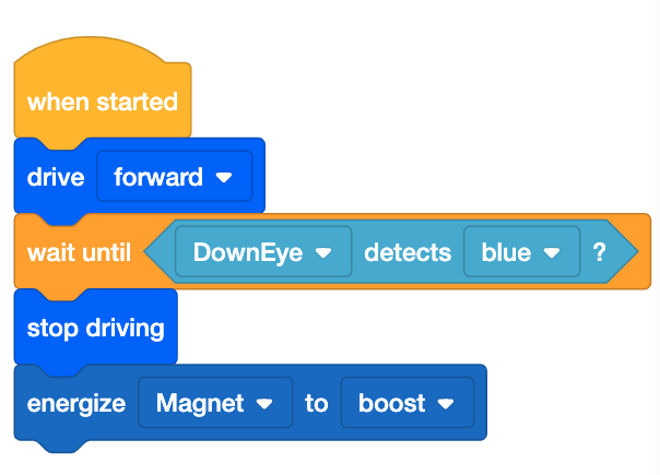 Diagramma che illustra le caratteristiche principali del robot VEXcode VR, evidenziandone capacità e componenti in un ambiente di programmazione virtuale progettato per scopi didattici.