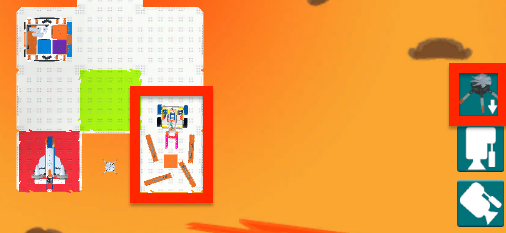 Screenshot van de VEXcode VR-interface met de sectie 'GO Competition – Mars Math Expedition', met op blokken gebaseerde programmeerhulpmiddelen en een virtuele robot, ontworpen om programmeerconcepten en probleemoplossende vaardigheden te onderwijzen in een STEM-onderwijscontext.