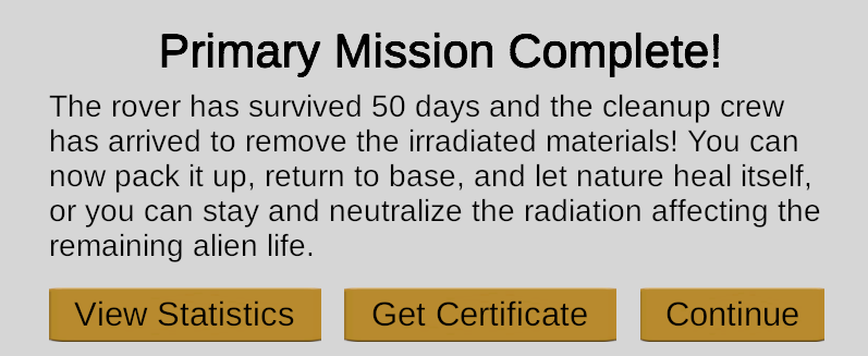 Capture d'écran du défi Rover Rescue de VEXcode VR, présentant l'interface de codage par blocs utilisée pour programmer un robot virtuel pour naviguer et accomplir des tâches dans un environnement simulé.