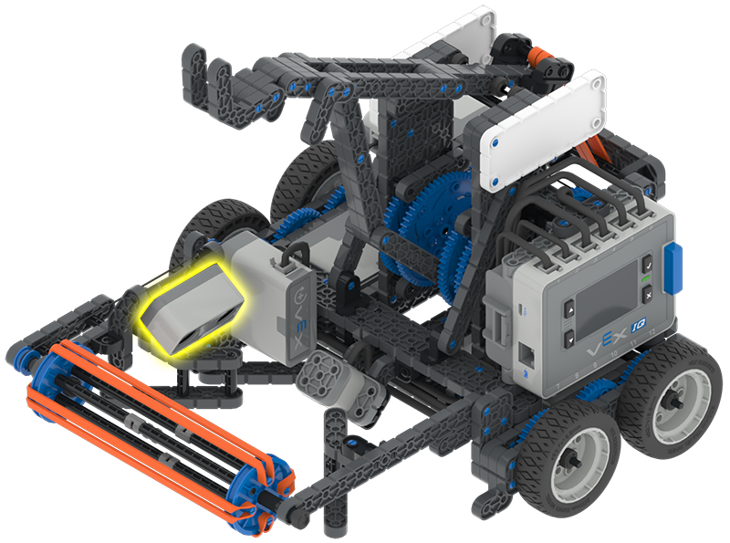 VEXcode VR ইন্টারফেসের স্ক্রিনশট VIQC পিচিং ইন (2021-2022) চ্যালেঞ্জের জন্য কোডিং পরিবেশ প্রদর্শন করে, একটি ভার্চুয়াল রোবট প্রোগ্রাম করার জন্য ব্লক-ভিত্তিক এবং পাঠ্য-ভিত্তিক কোডিং বিকল্পগুলিকে বৈশিষ্ট্যযুক্ত করে৷