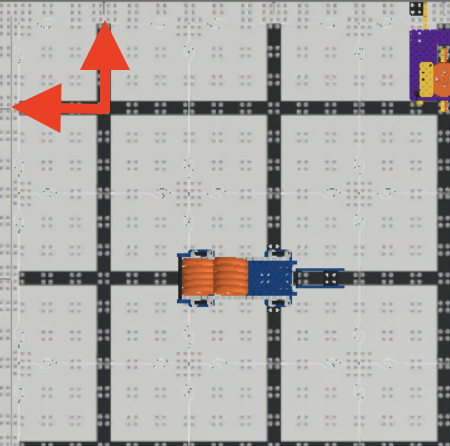 Screenshot van de VEXcode VR-interface met de VIQC Slapshot (2022-2023) programmeeromgeving, met op blokken gebaseerde coderingstools voor het programmeren en debuggen van virtuele robots in een STEM-onderwijscontext.